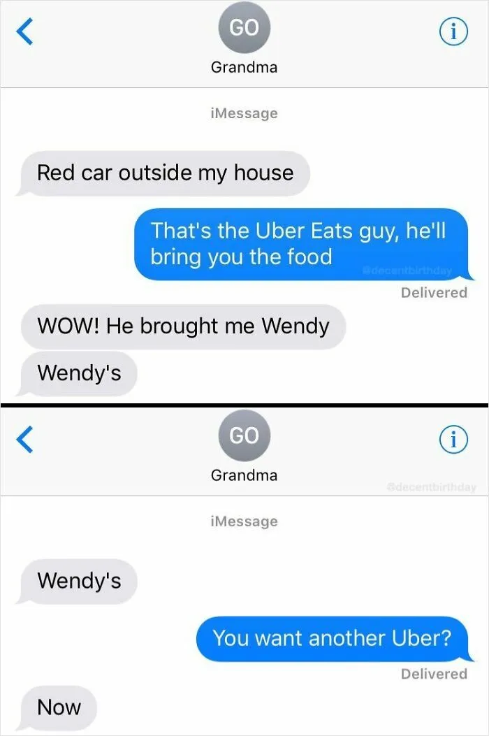 I Ordered Uber Eats For My Grandma To Try, And Not Even A Day Later, She's Taken Control 