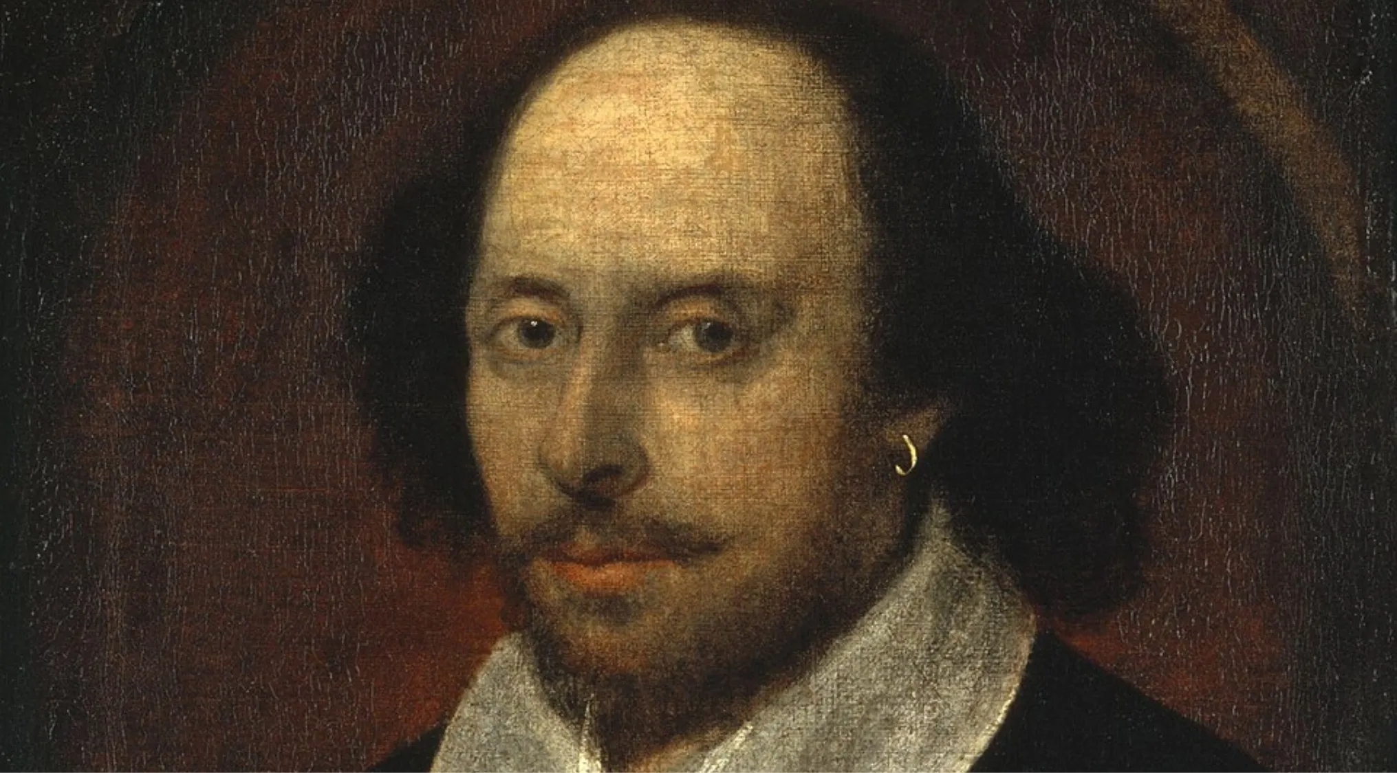 Portrait of William Shakespeare, featured in UK citizenship test questions about his birthplace and historical significance.