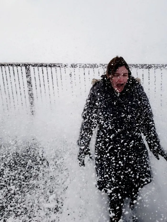 I Asked My Boyfriend To Get A Cute Picture Of Me By The Ocean At Brimketill, Iceland