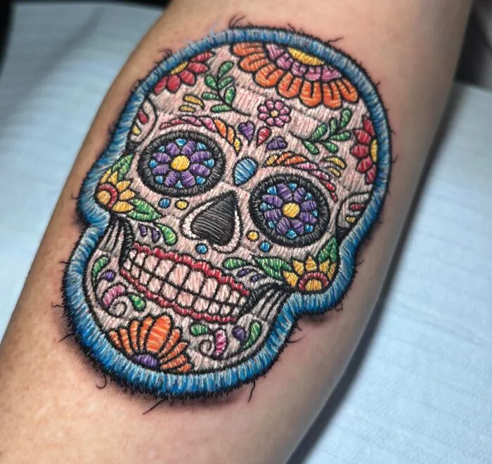 Brazilian Artist Creates Tattoos That Look Like Raised Embroidery You Can Feel (49 New Pics)