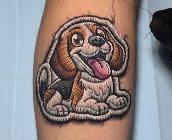 Brazilian Artist Creates Tattoos That Look Like Raised Embroidery You Can Feel (49 New Pics)
