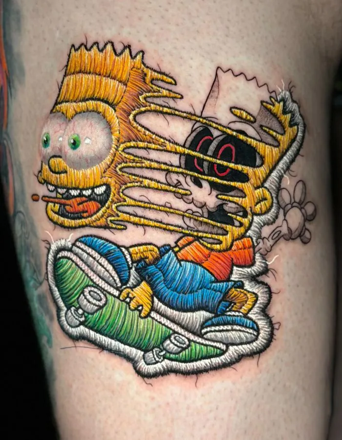 Brazilian Artist Creates Tattoos That Look Like Raised Embroidery You Can Feel (49 New Pics)
