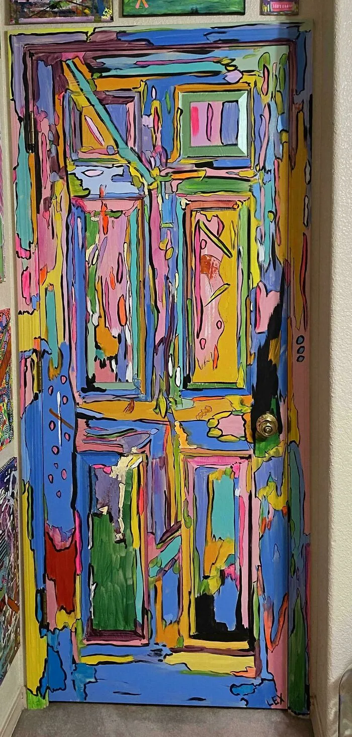 Since Someone Else Shared Their Door, I Thought I'd Share The Door To My Art Studio