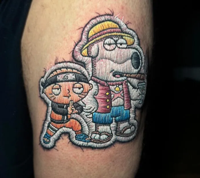 Brazilian Artist Creates Tattoos That Look Like Raised Embroidery You Can Feel (49 New Pics)