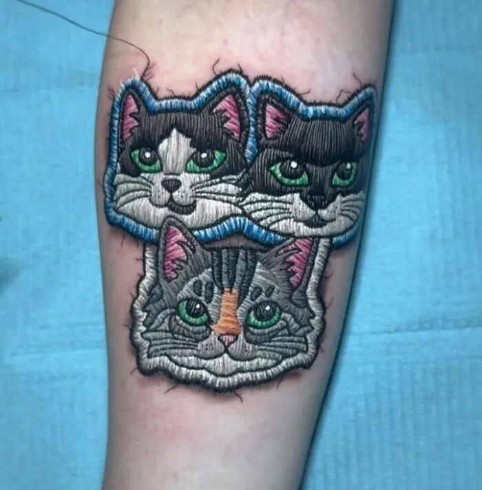 Brazilian Artist Creates Tattoos That Look Like Raised Embroidery You Can Feel (49 New Pics)