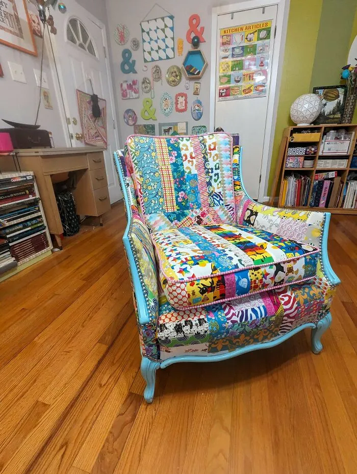 I Made A Patchwork Chair