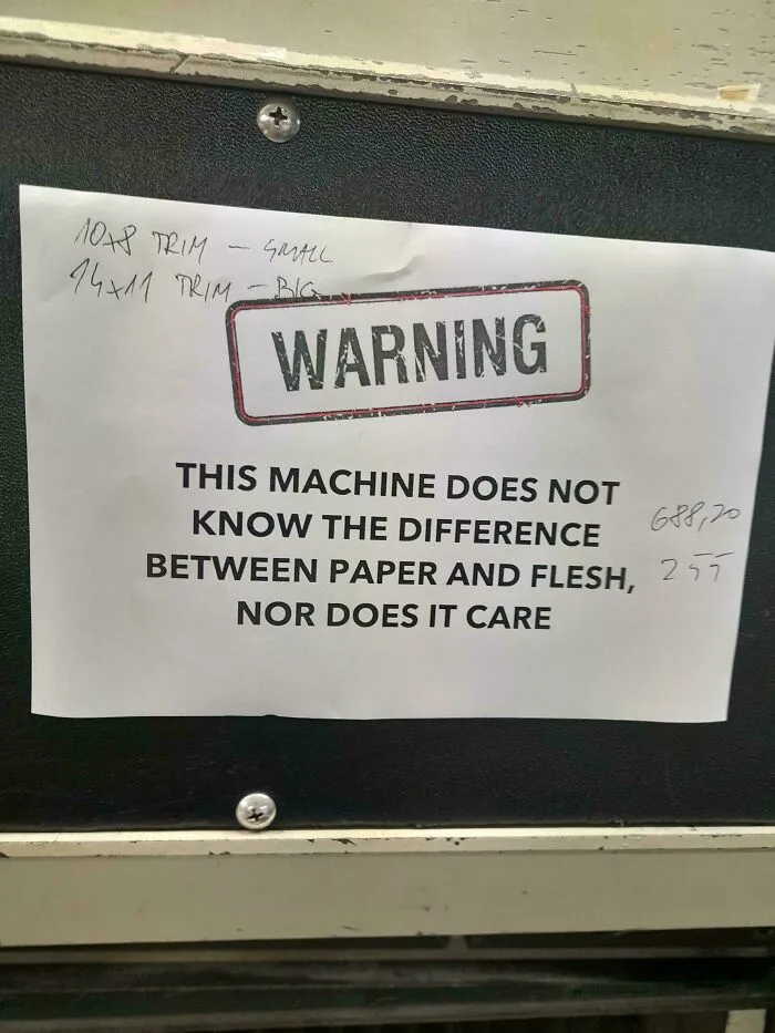 This Sign At My Workplace