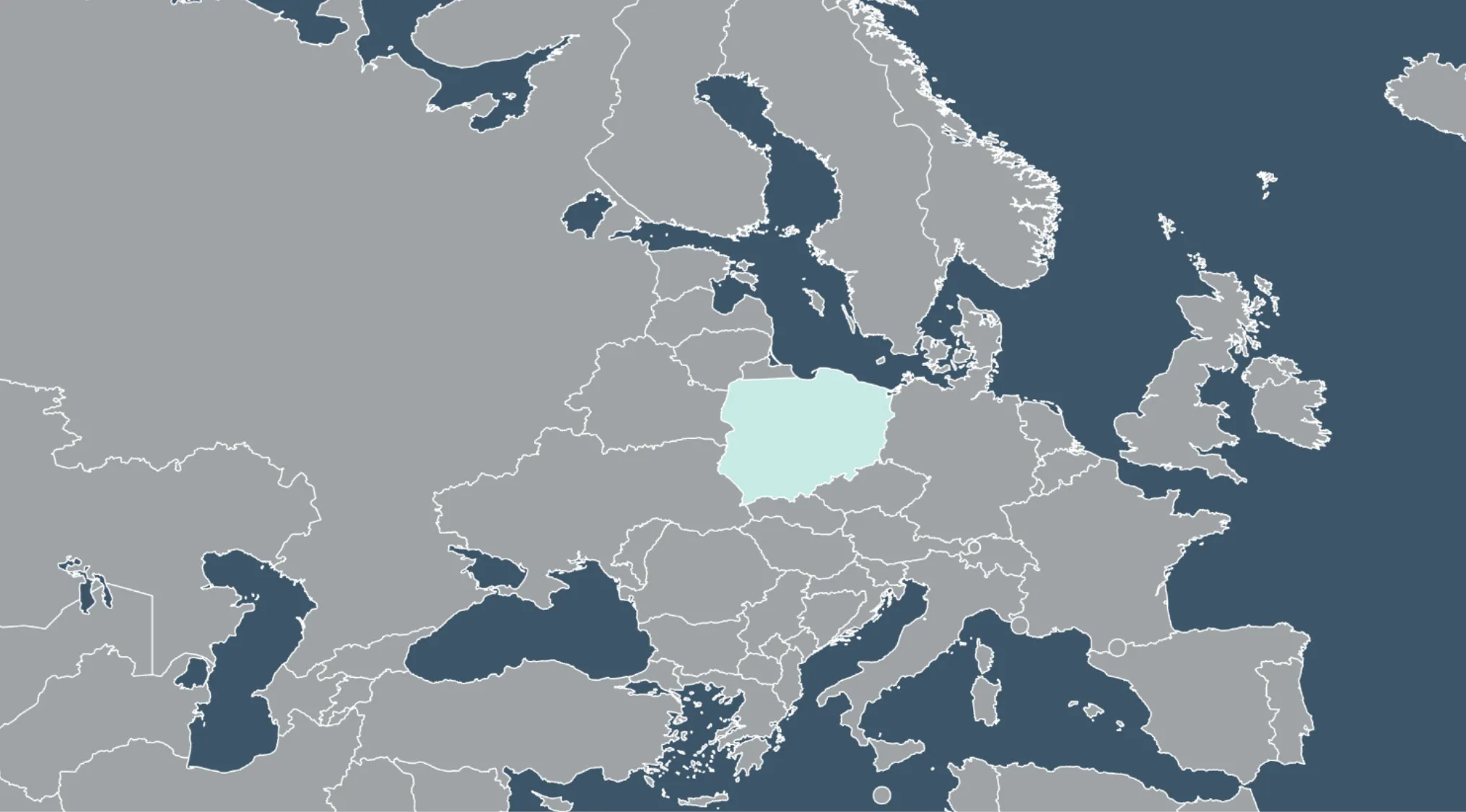 Country highlighted in blue on a world map for a geography challenge to guess the country from crazy world maps.