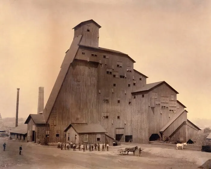 Sibley Breaker, Pennsylvania. Built In 1886 And Destroyed By Fire In 1906
