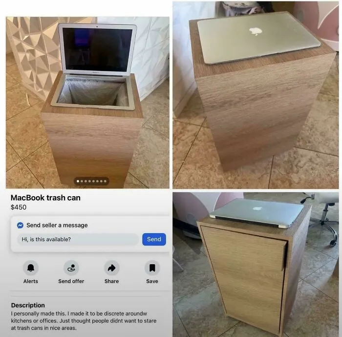 Someone Made A $450 "MacBook Trash Can"