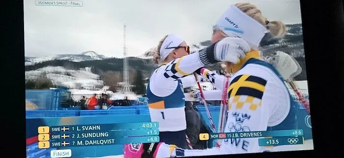 Sweden Sweeps Women's Skiing Sprint, Gold, Silver And Bronze!