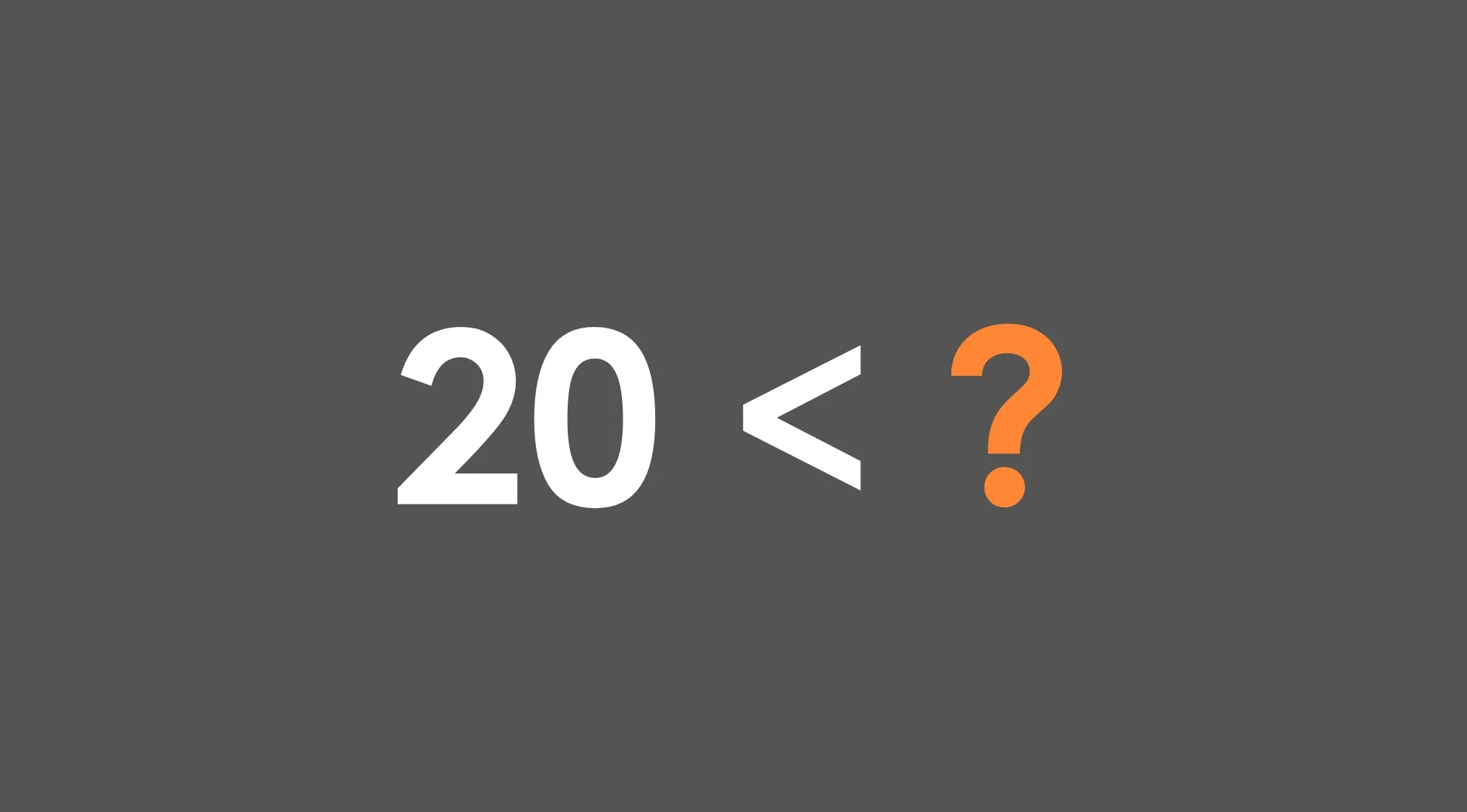 Math problem showing 20 less than an unknown number, testing smallest even number greater than 20 skills.