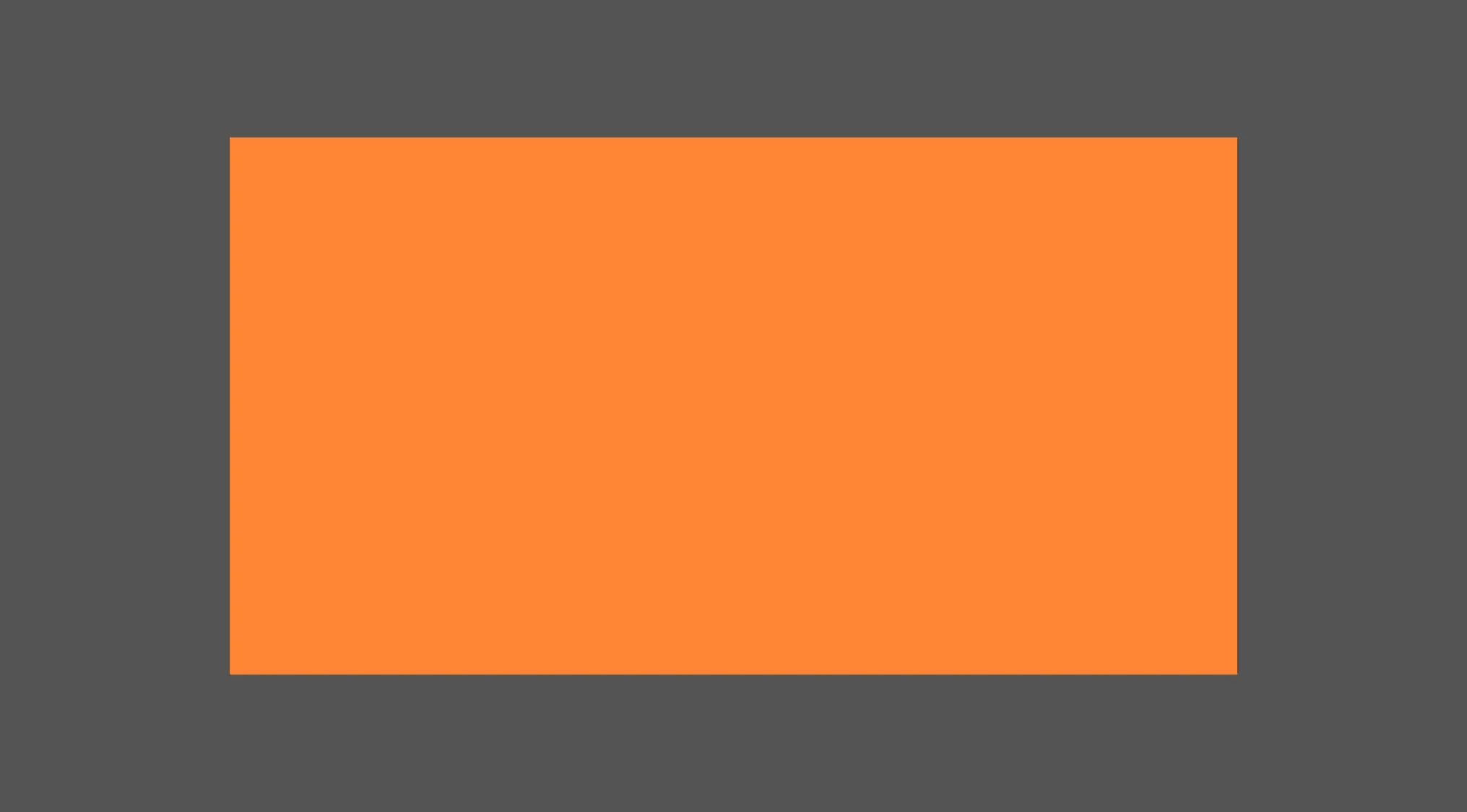Orange rectangle shape on dark gray background illustrating right angles in a rectangle for basic math skills.