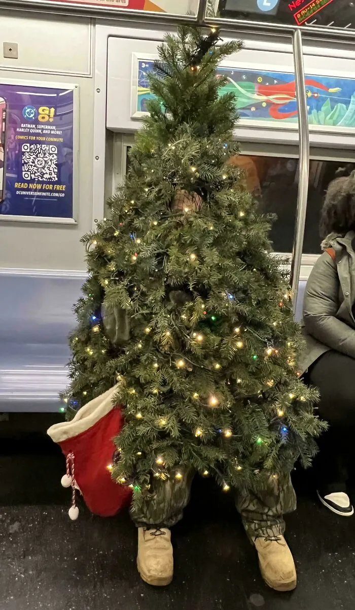 Christmas Cheer From The Subway