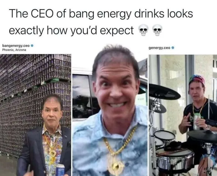 Three photos of a man with a thinning hairline humorously highlighting tragic hair accidents.