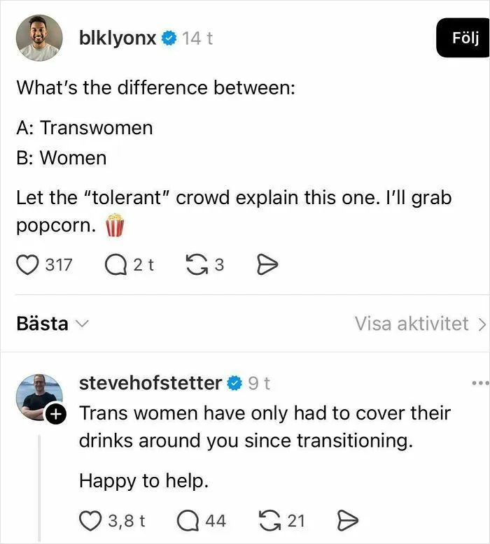 Whats The Diffrence Between Women And Transwomen?