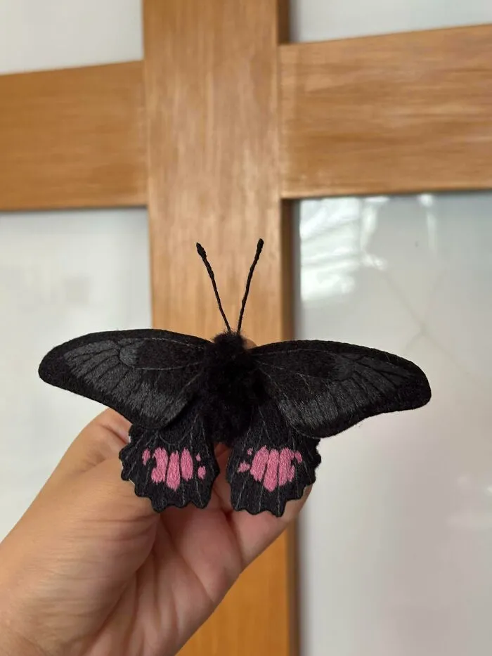 Butterfly 🩷 3D Embroidery