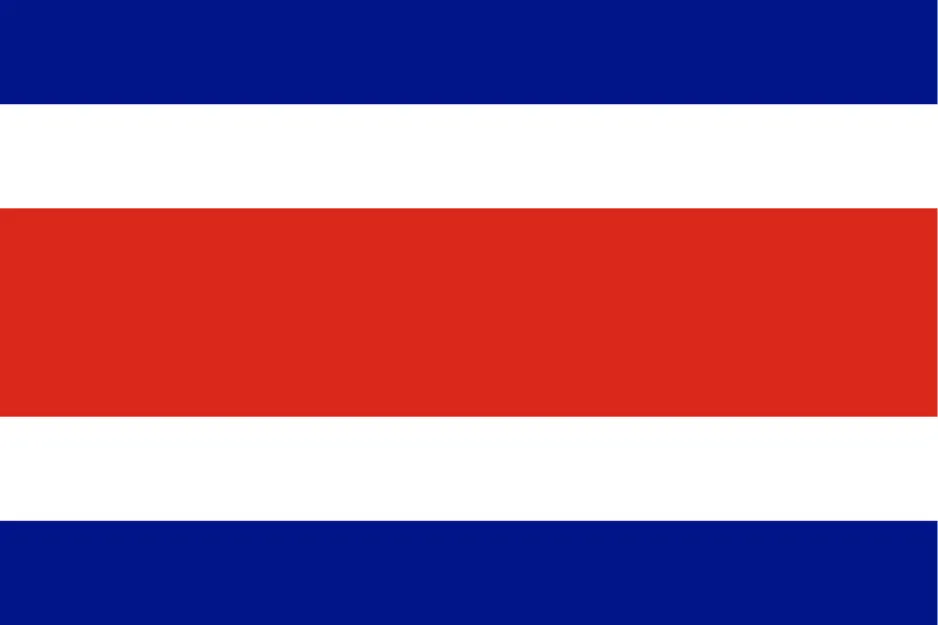 Horizontal flag with blue, white, and red stripes, not representing the flag from Honduras.