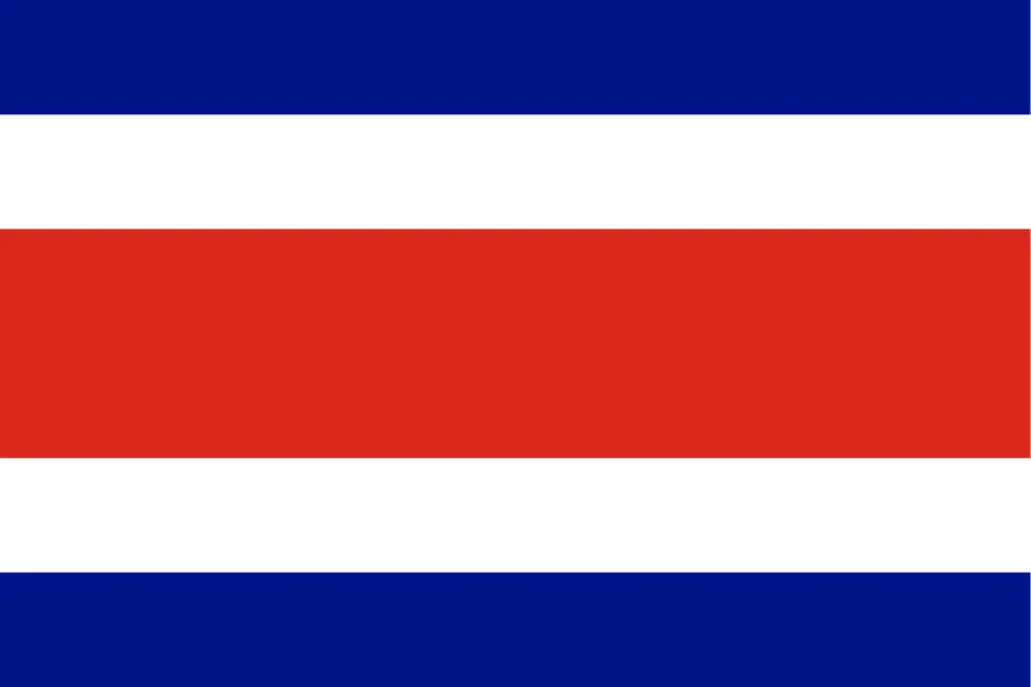 Horizontal stripes in blue, white, and red colors resembling a flag, not the flag of Belize.