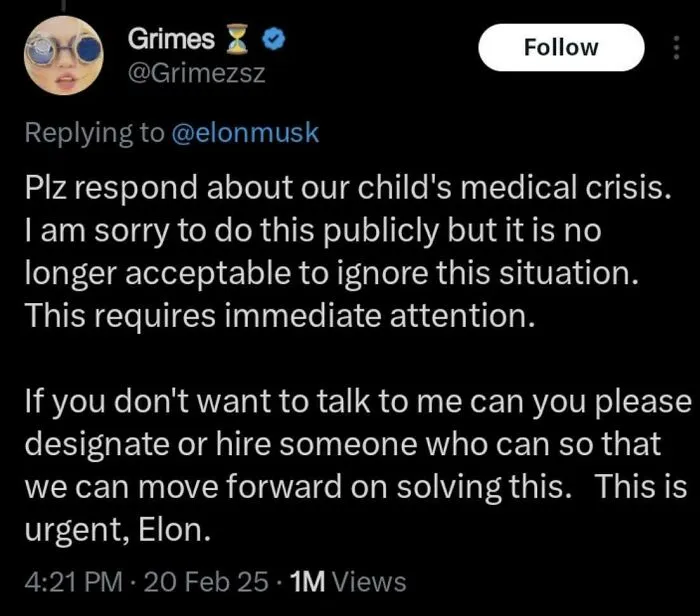 One Of Elon’s Exes, Grimes Had This To Say About Their Child…