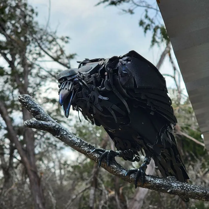 Made This Raven Using And Old Typewriter