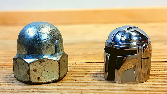 I Made The Mandalorian Mask Out Of A Cap Nut