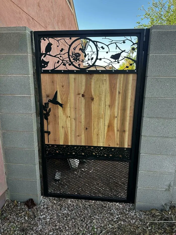 She Didn’t Want A Boring Gate And Wanted The Dogs To Be Able To Look Out