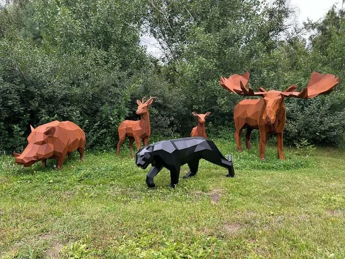 Forest Animals Made Of Metal