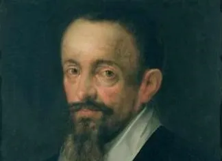 Portrait of a 16th-century scientist Johannes Kepler, known for proposing the heliocentric model of the solar system