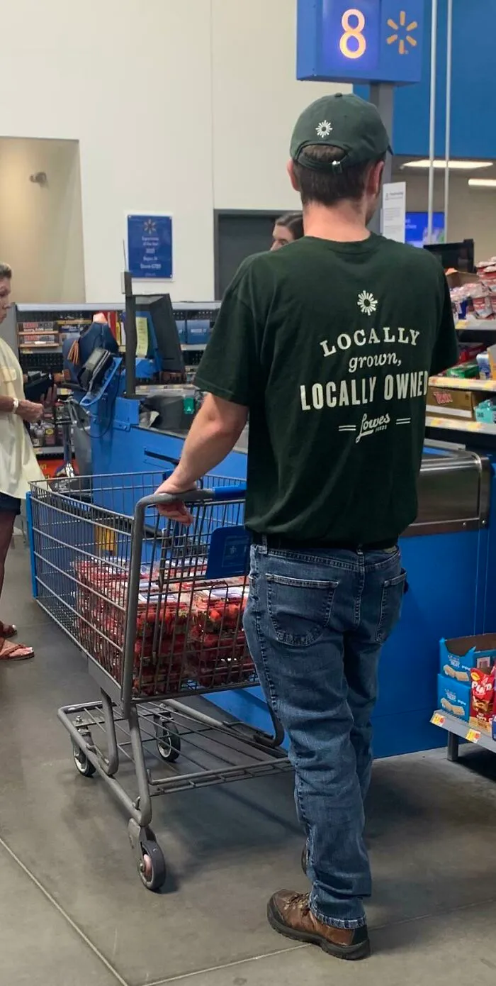 Suspicious: Employee From Grocery Store Across The Street Buying Tons Of Strawberries From Walmart