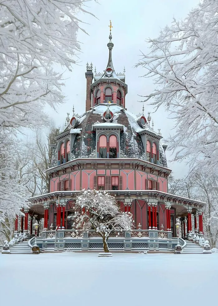 The Armour–Stiner House Is An Octagon-Shaped And Domed Victorian-Style House Located At 45 West Clinton Avenue In Irvington, In Westchester County, New York. The House Was Built In 1859–1860