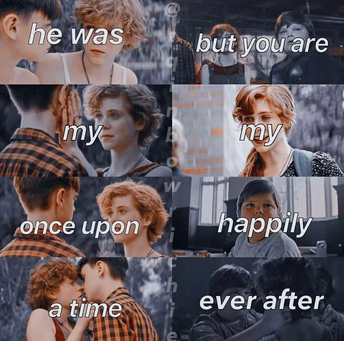 Two scenes juxtaposed showing a romantic couple and then kids instead with text, highlighting signs that went wrong comic effect.