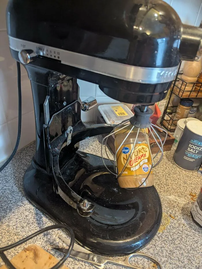You Can Stir Natural Peanut Butter Before You Even Open The Jar By Carefully Putting The Jar Into The Whisk Attachment Of A Stand Mixer