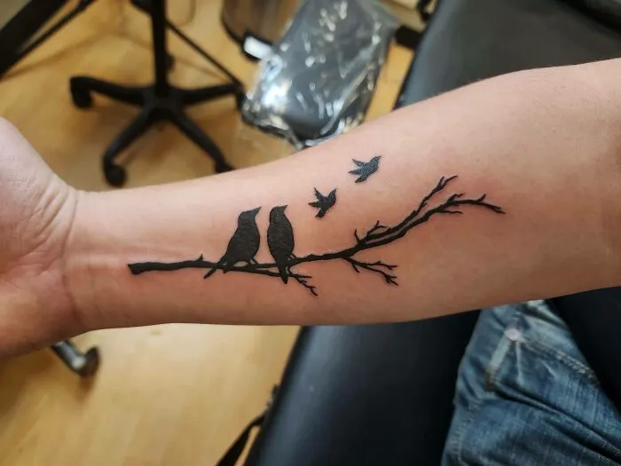 Memorial Piece Our Twin Girls We Lost. Done By Sydney At Duluth Tattoo Co