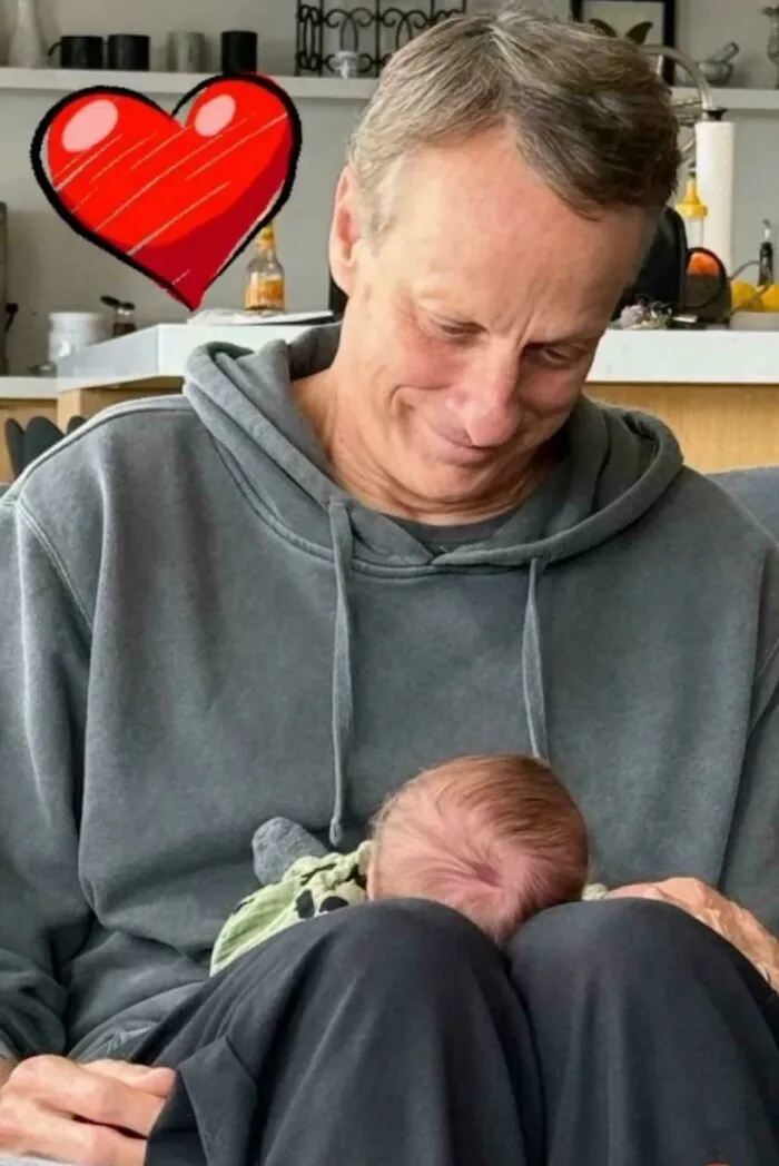 Tony Hawk Meeting His Grandson