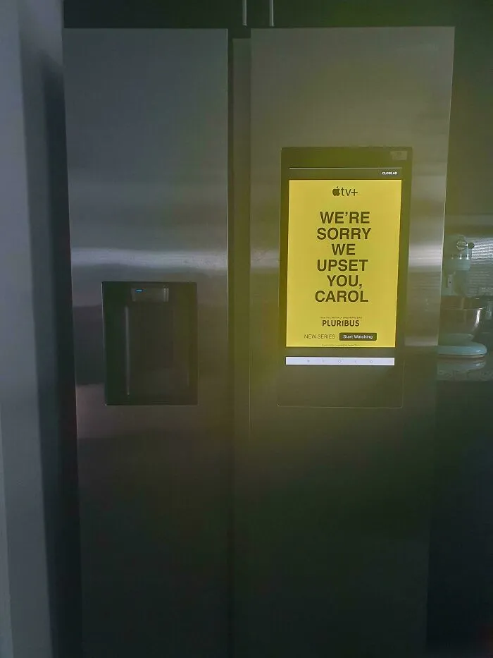 Apparently My Samsung Fridge Has Ads Now
