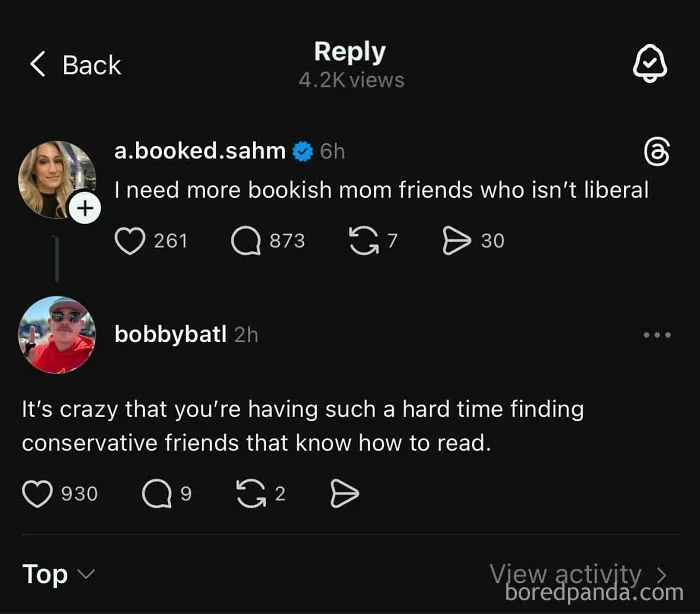 Conservative Mom Can't Find Other Conservatives Who Read