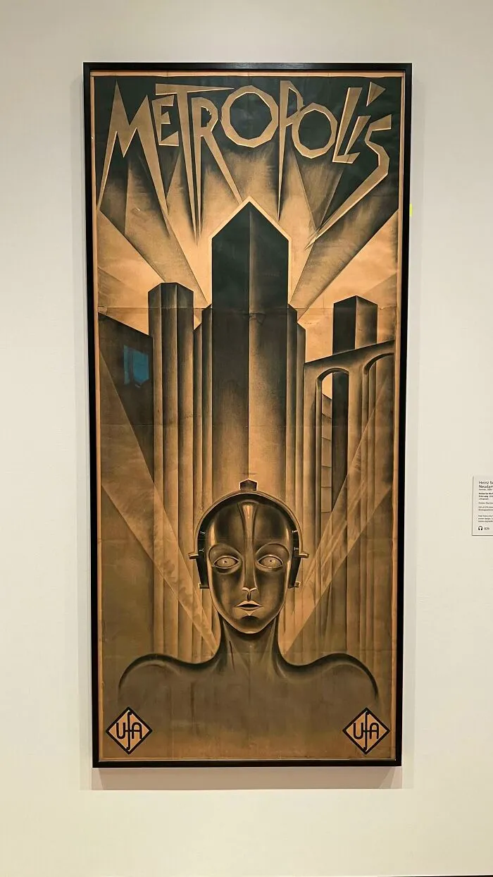 Went To The Moma. Original Lithograph For Metropolis