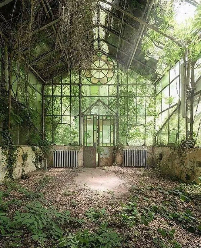 Invernadero abandonado en Italia