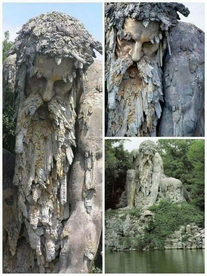 Una gigantesca escultura del siglo XVI, apodada "Coloso", en Florencia, Italia, esconde habitaciones enteras en su interior.