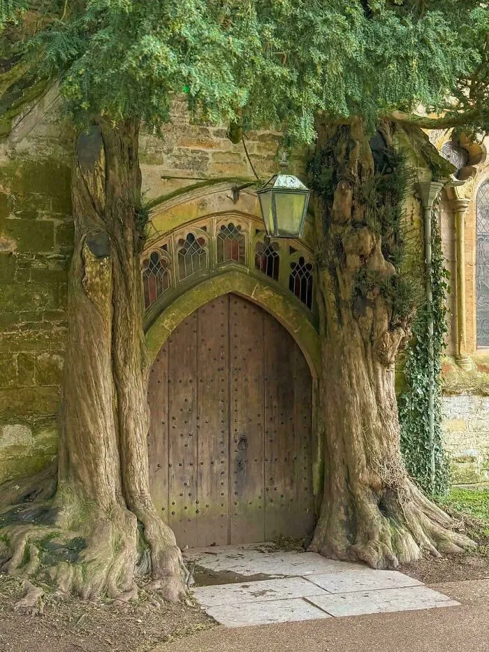 St Edward’s Church Door In Stow On The Wold