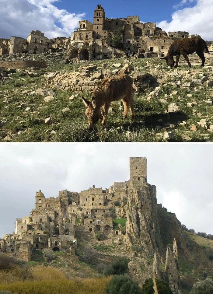 Craco, pueblo abandonado, Italia