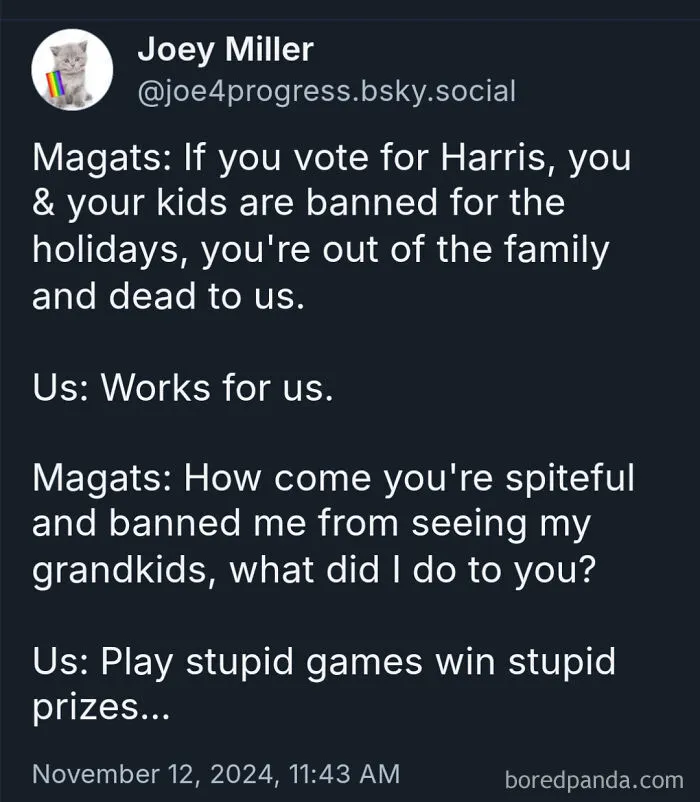 This Is Why Boomer Parents Are Banned From Grandkids They Played Fafo