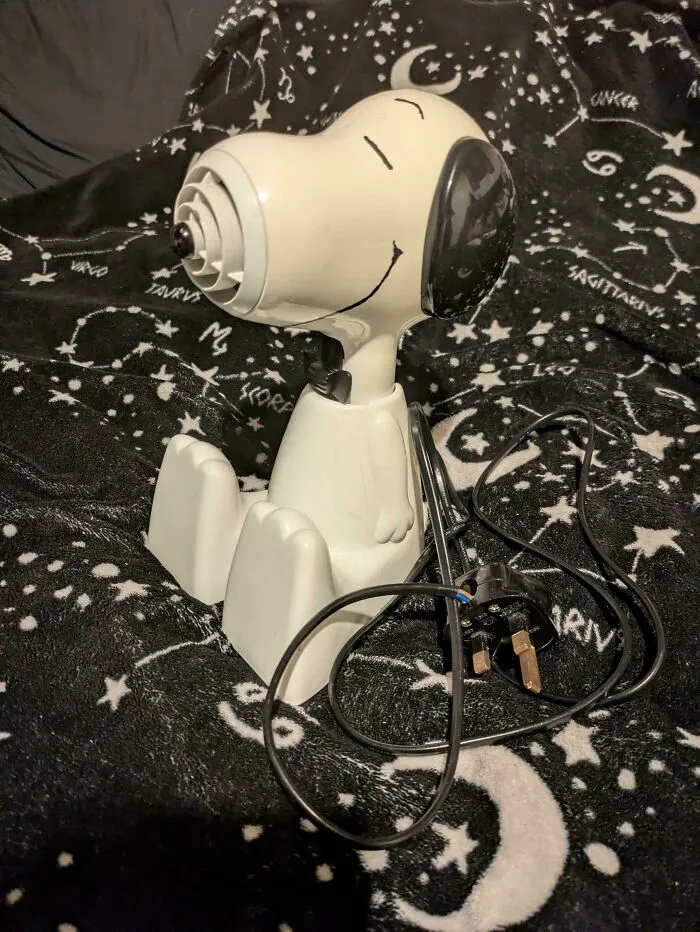 30+ Years Old Snoopy Hairdryer Still Going Strong