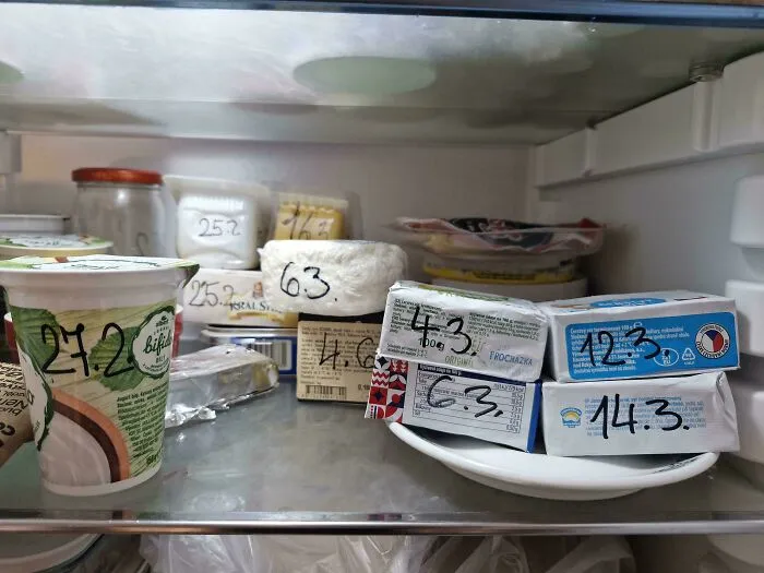 My Father-In-Law Marks Food With Expiration Dates
