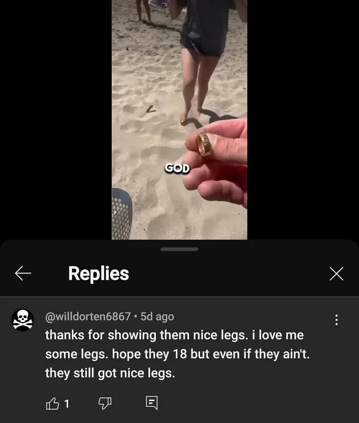 On A Video About Metal Detecting. 🤮 So Gross How Openly Disguisting People Are Online