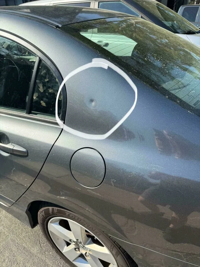 What Would Cause A Dent Like This Other Than Someone Doing It Intentionally?