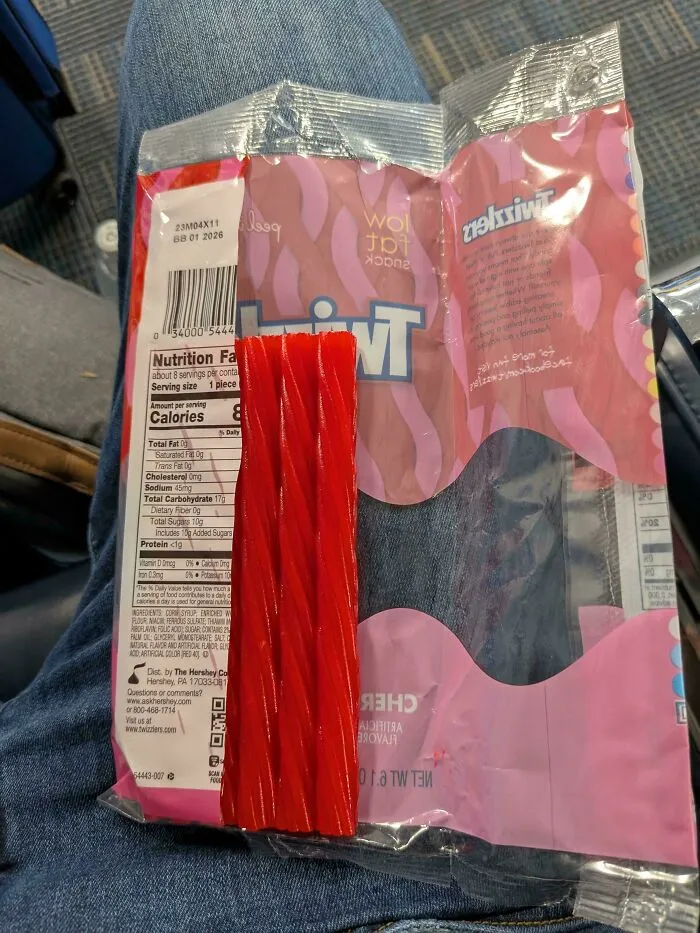 Twizzler Hiding How Much Shorter Their Product Is With Extra Packaging