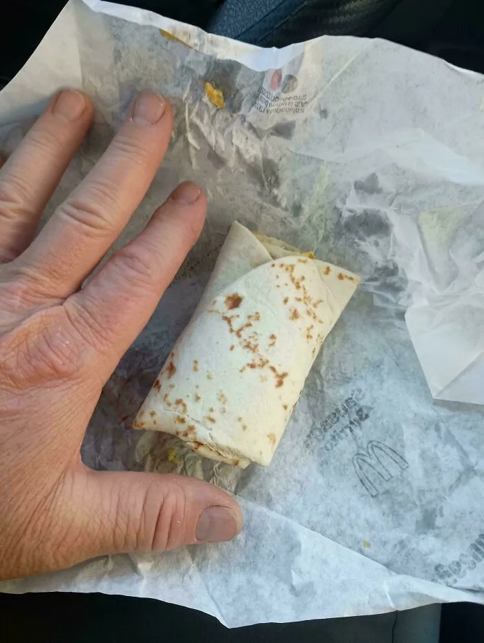 Is This The New Standard Breakfast Burrito Size At McDonald's?
