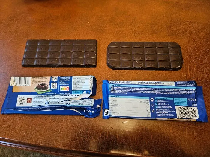 Orion Brand Cooking Chocolate Shrinkflation